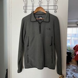 The North Face Grey Alpine Glacier 1/4 Zip Pullover